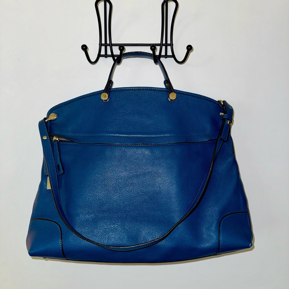 Authentic Furla large dome leather handbag